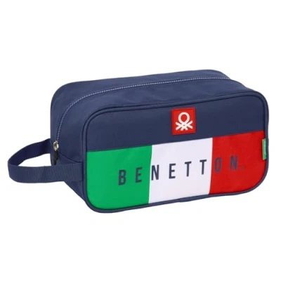Afbeelding van Reisschoenenrek Benetton Flag Marineblauw 29 x 15 14 cm