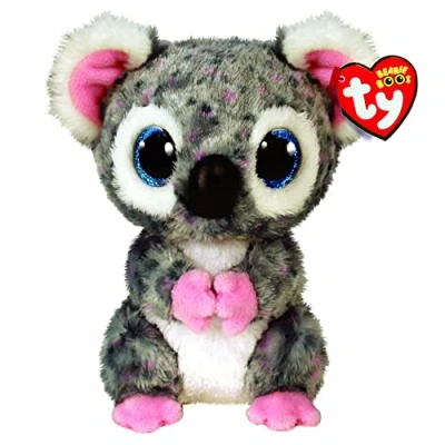 Image de Peluche Ty Beaniee Boo&#039;s Small Karli Le Koala Gris et Rose