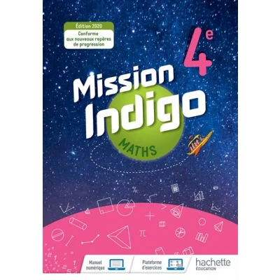 Image de Mission Indigo mathématiques cycle 4 / 4ème Livre élève éd. 2020