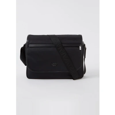 Afbeelding van Emporio Armani Sling Businesstas Met 13 Inch Laptopvak Zwart