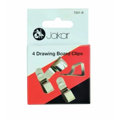Afbeelding van JAKAR DRAWING BOARD CLIPS PK4 7301B