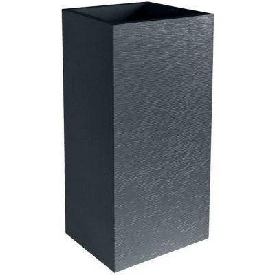 Afbeelding van Bloempot EDA Graphit grijs Donker Plastic Vierkant 39,5 x 80 cm