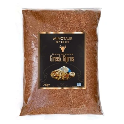 Afbeelding van Minotaur Spices Griekse gyros 700 g Kruidenmix voor varkensvlees en kip in zak