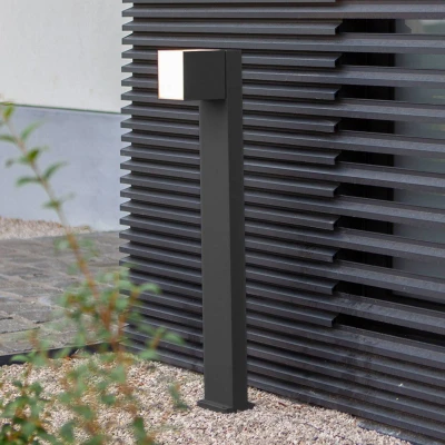 Afbeelding van LUTEC Cuba Sokkellamp voor buiten LED 3000K Mat Zwart