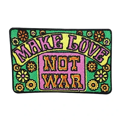 Afbeelding van Make Love not War, opstrijkbare patches, hippie bloemen, opstrijkbaar, patch Finally Home