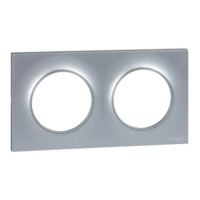 Afbeelding van Schneider Electric Odace Styl S520704E frame, 2 voudig, aluminium