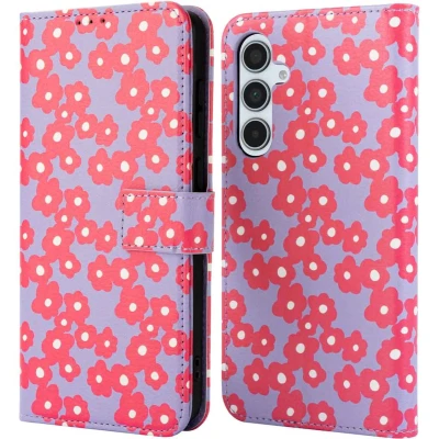 Afbeelding van imoshion Hoesje Geschikt voor Samsung Galaxy A35 Design Bookcase smartphone Dusty Rose Blossoms