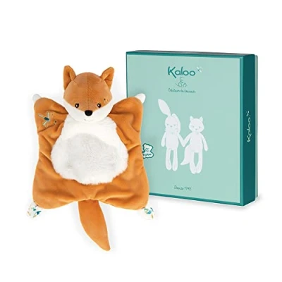 Image de Kaloo Fripons Doudou Carré Renard Léonard Moelleux et Extra Doux 20 cm dès la naissance, K960271