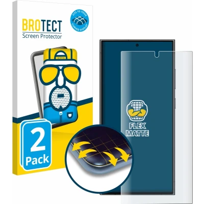 Afbeelding van BROTECT Screenprotector voor Samsung Galaxy S24 Ultra Folie Beschermfolie matte volledig dekking (2 Stuks)