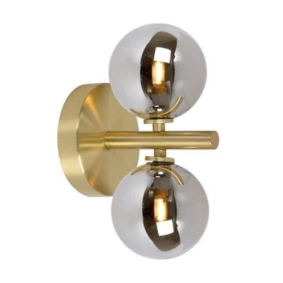 Afbeelding van Lucide TYCHO Wandlamp 2xG9 Mat Goud Messing