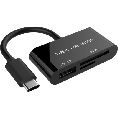 Afbeelding van USB C combo SD kaartlezer Gembird