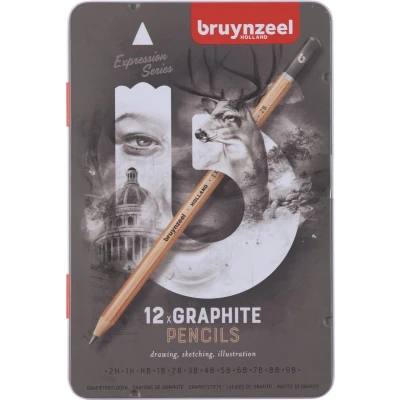 Afbeelding van Bruynzeel grafietpotlood Expression, doos van 12 stuks potlood