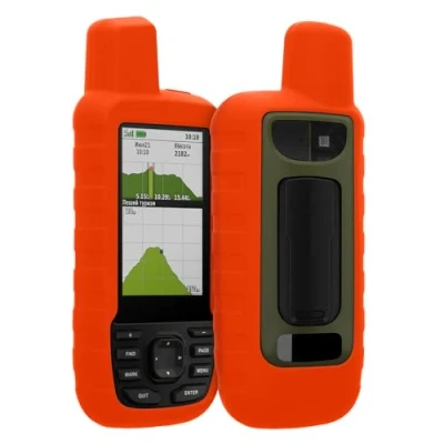 Afbeelding van kwmobile Hoesje geschikt voor Garmin GPSMAP 66sr / 67 Beschermhoes handheld GPS Back cover in oranje