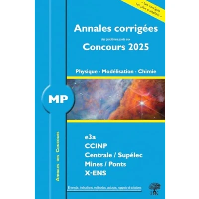 Afbeelding van ANNALES E3A CCINP MP PHYSIQUE MODELISATION ET CHIMIE