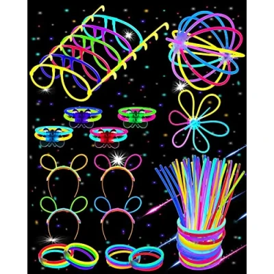 Afbeelding van Carehabi Lichtstokken, feestset, 100 x kinderen, met aansluiting, decoratie en feestaccessoires