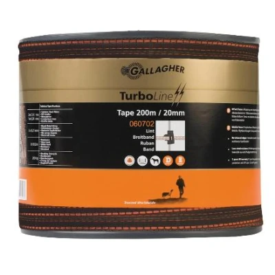 Afbeelding van TurboLine schriklint 20mm terra, 200m, Gallagher Geschikt voor Veehouderij
