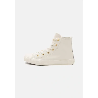 Afbeelding van Converse Chuck Taylor ALL STAR Unisex Sneakers hoog voor kinderen, Maat: 28.5, Egret/metallic light gold Leer