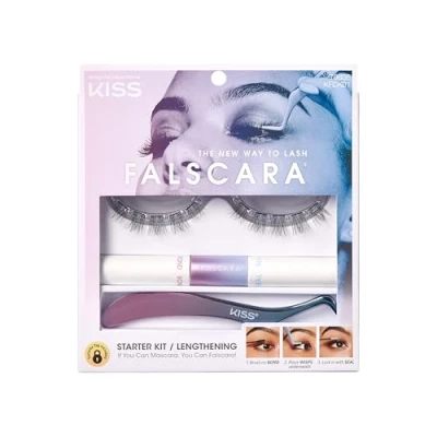 Afbeelding van Kiss Wimpers Falscara Wimperextensions Lashes Nep Starter Kit 01