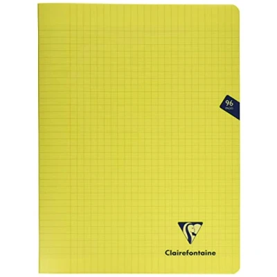 Image de Cahier de 96 pages Seyès Clairefontaine Mimesys 24 x 32 cm Jaune
