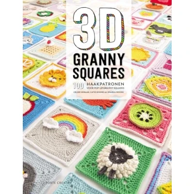Afbeelding van Forte Boek 3D Granny Squares Celine Semaan, Catie &amp; Sharna Moore