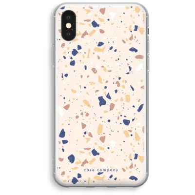 Afbeelding van Case Company® hoesje geschikt voor iPhone XS Terrazzo N23 Soft Cover Telefoonhoesje Bescherming aan alle Kanten en Schermrand