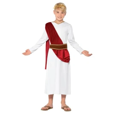 Afbeelding van Smiffys Kinder Kostuum Kids tm 6 jaar Roman Wit
