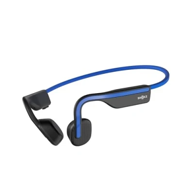 Afbeelding van SHOKZ OpenMove Draadloze Bluetooth hoofdtelefoon met beengeleiding microfoon, 6 uur speeltijd en IP55 waterdicht, sporthoofdtelefoon voor hardlopen, training, fietsen (blauw)