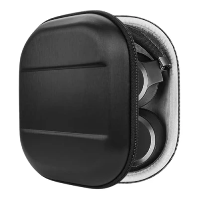 Afbeelding van GEEKRIA Shield hoofdtelefoonhoes compatibel met JBL TUNE 770NC, Tour ONE, Live 500BT, 650 BTNC, 750, E65BTNC, vervangende harde beschermhoes kabelopslag (zwart)