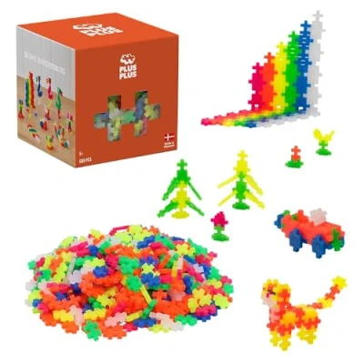 Afbeelding van Plus 600 creatieve bouwsteen neon: open play