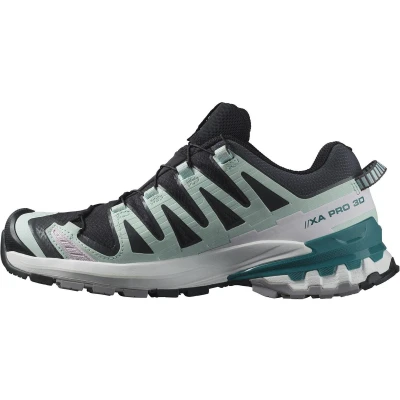 Afbeelding van Salomon XA PRO 3D V9 GTX Outdoorschoenen, Dames, Maat: 42, Black/bleached aqua/harbour blue Kunststof/ textiel