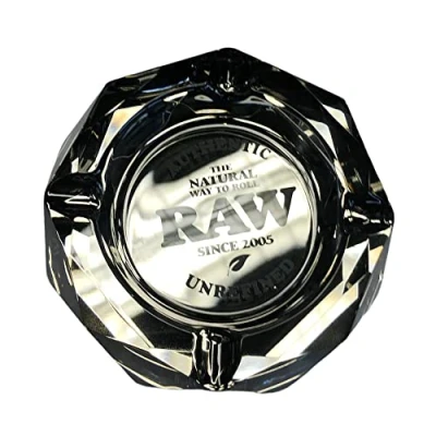 Afbeelding van Raw dark side glass ashtray