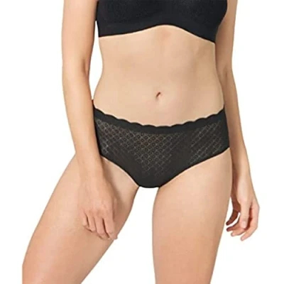 Afbeelding van Sloggi Women ZERO Feel Lace High Waist Brief hoge dames slip kant zwart Maat: XS