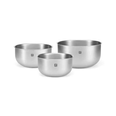 Afbeelding van ZWILLING Prep Set van 3 slakommen roestvrij staal 18/10, diameter 17, 21 en 25 cm