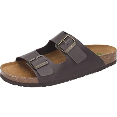 Afbeelding van Dr. Brinkmann heren slippers, bruin, 40 EU