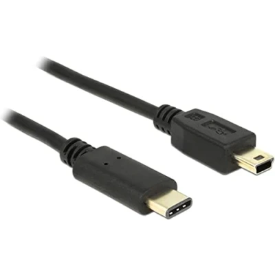 Afbeelding van DeLock USB kabel C &gt; Mini B St/0,50 m Zwart