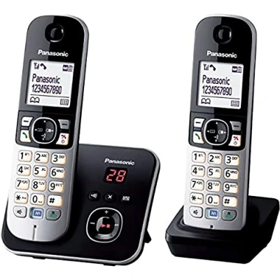 Afbeelding van Draadloze telefoon Panasonic KX TG6822FRB Zwart Grijs