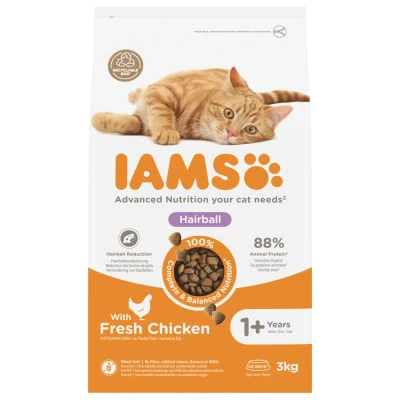 Afbeelding van Iams Cat Adult Hairball Kattenvoer Kip 3 kg