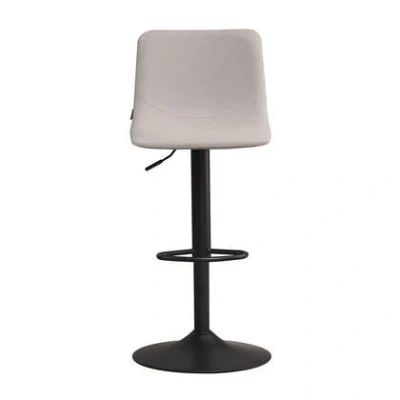 Afbeelding van Bronx71® Scandinavische barkruk Eva draaibaar gerecyclede stof grijs 60 76 cm Barkrukken set van 4 barstoel