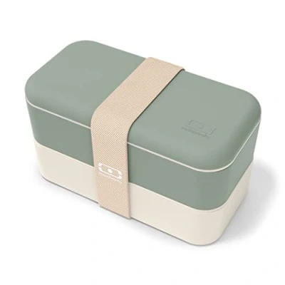 Afbeelding van Lunchbox Bentobox Green Natural monbento France