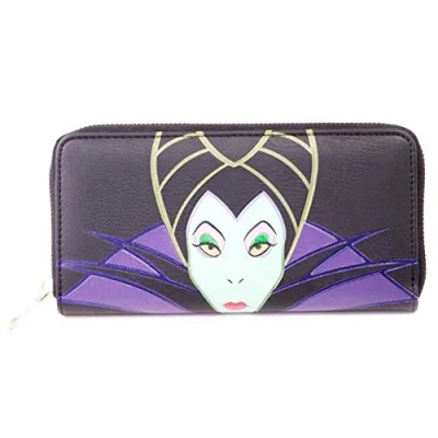 Afbeelding van Disney Maleficent Dames portemonnee Zip Around Multicolours