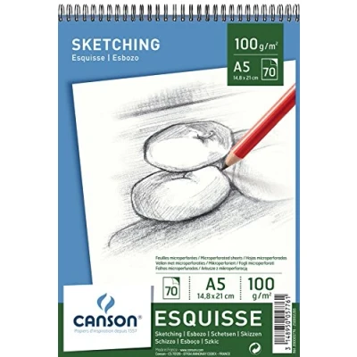 Afbeelding van Schetsboek Canson Graduate Croquis A5 96gr 40vel