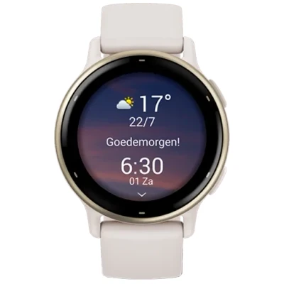 Image de Garmin Vivoactive 5 Or (Bracelet Silicone Beige)