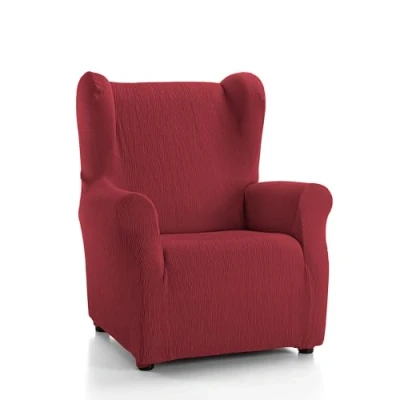 Afbeelding van Martina Home Model Emilia hoes voor stoel met oren, bordeauxrood