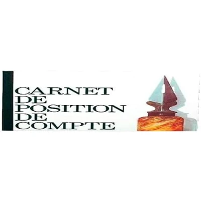 Image de Carnet Exacompta Position de compte 16x19,5cm horizontal 40p