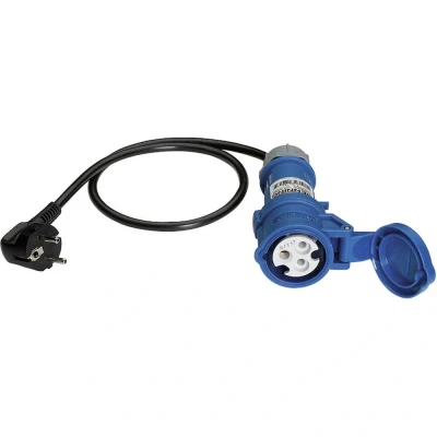 Afbeelding van Benning 044144 Meetadapter Randaarde stekker CEE Cara koppeling Blauw