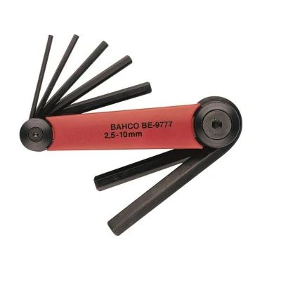 Afbeelding van Bahco be 9776 inbussleutelset uitklapbaar model 7 delige 1,5 6mm