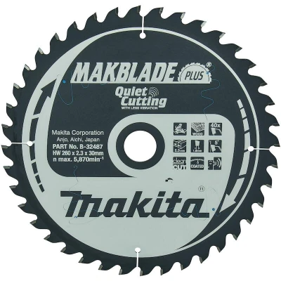 Afbeelding van Makita Afkortzaagblad Hout