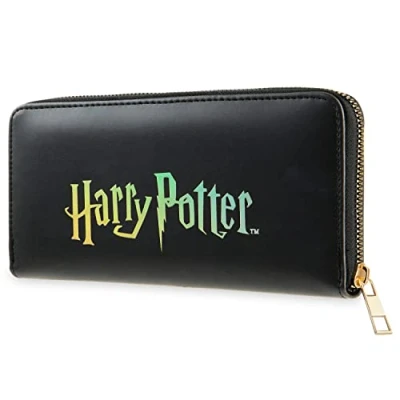 Afbeelding van HARRY POTTER Portemonnee voor dames, cadeau idee meisjes, tieners, zwart., klassiek