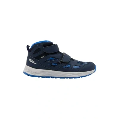 Afbeelding van Jack Wolfskin Woodland 2 Texapore MID Unisex Outdoorschoenen voor kinderen, Maat: 28, Night blue Textiel/ synthetisch