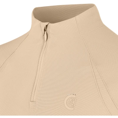 Afbeelding van Kentucky Horsewear Paardrijshirt Madrid Trainingsshirt meisje Lange mouw Beige Maat 150